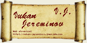 Vukan Jereminov vizit kartica